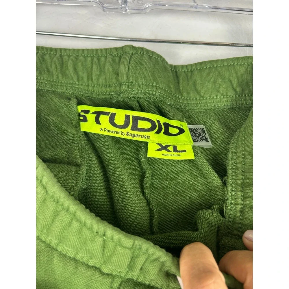 PacSun Studio Mens Joggers Size XL Forest Green Premium Sweatpants NWT Casual